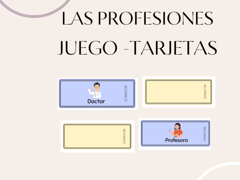 Las profesiones👮‍♀️- Juego